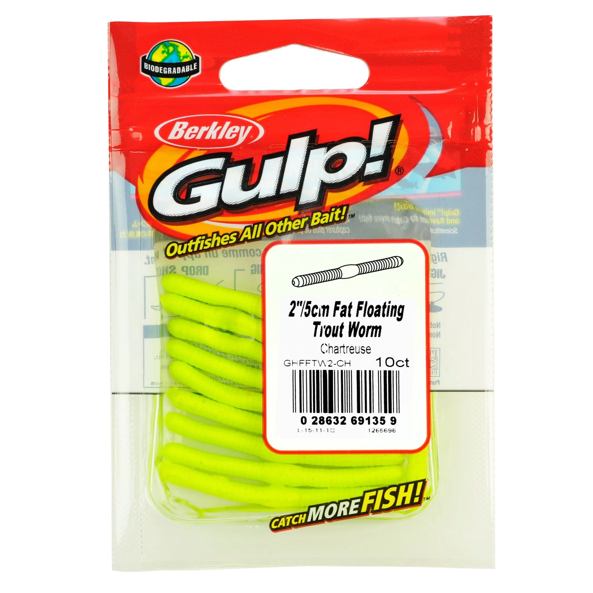 Berkley Gulp!® Fat Floating Trout Worm - Image 7