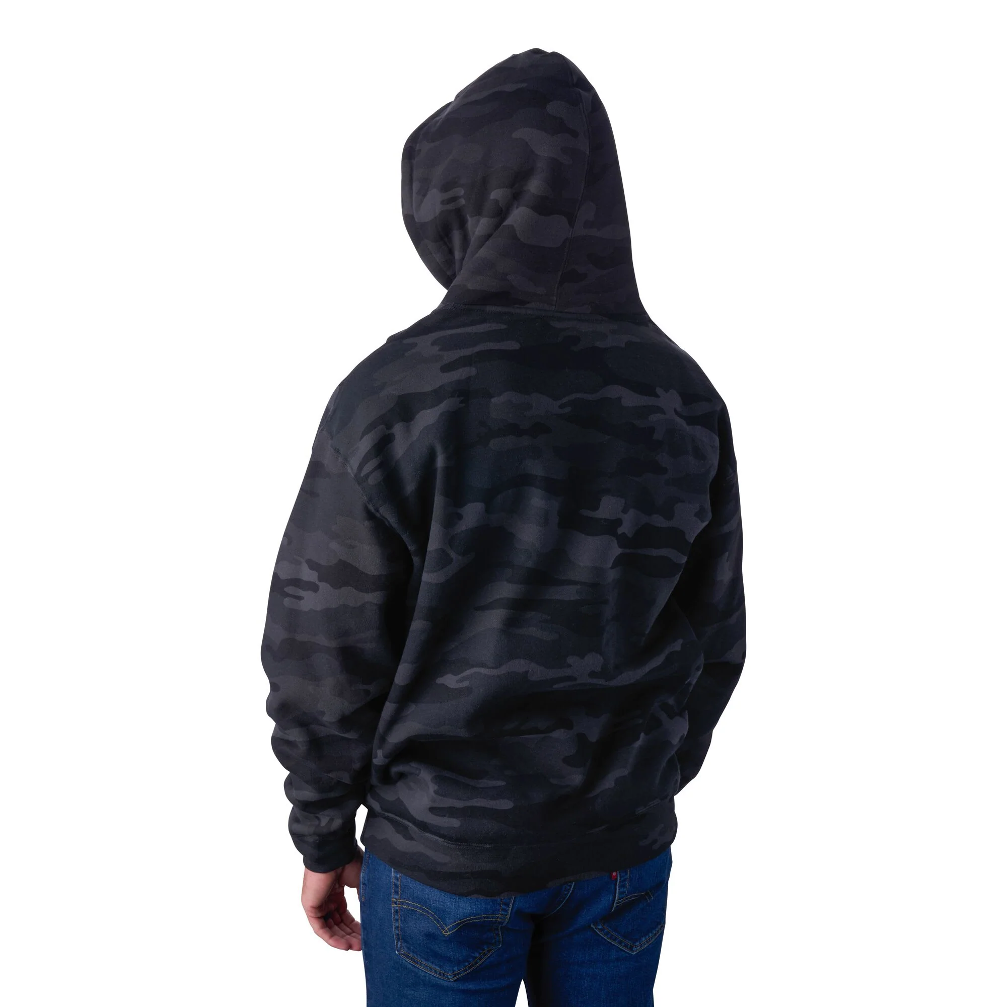 Fenwick Logo Camo Pullover Fleece Hoodie - Image 4