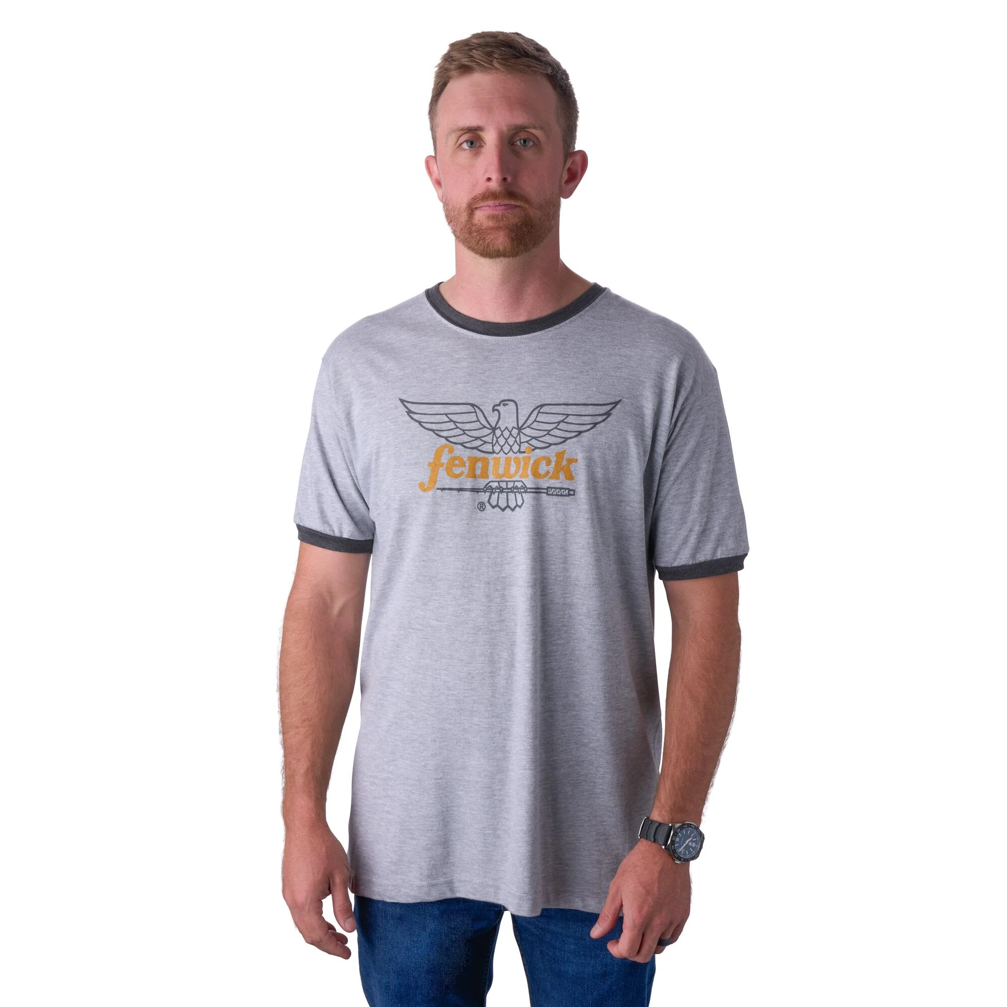 Fenwick Logo Short Sleeve Ringer T-Shirt - Image 4